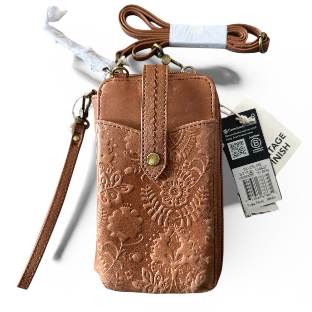 The Sak - Leather Silverlake Smart Phone Crossbody  NWT - Style 109437